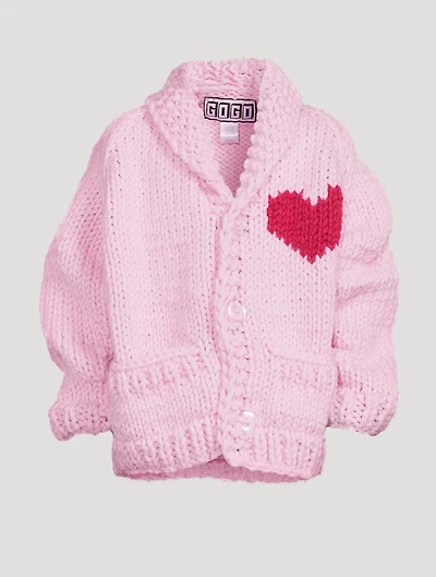 Kids Wool Heart Cardigan