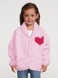 Kids Wool Heart Cardigan