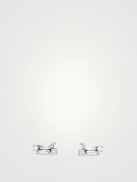 18K White Gold Classic Diamond Stud Earrings