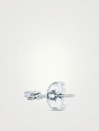 18K White Gold Classic Diamond Stud Earrings