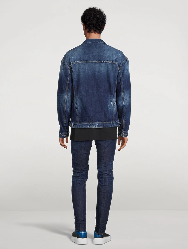 Wool And Denim Layered Jacket