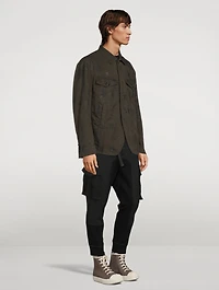 Drawstring Trench Jacket