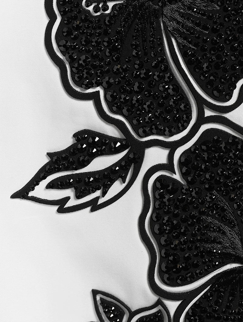 Goth Flower Cotton Short-Sleeve Shirt
