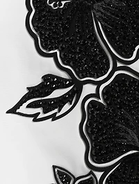Goth Flower Cotton Short-Sleeve Shirt