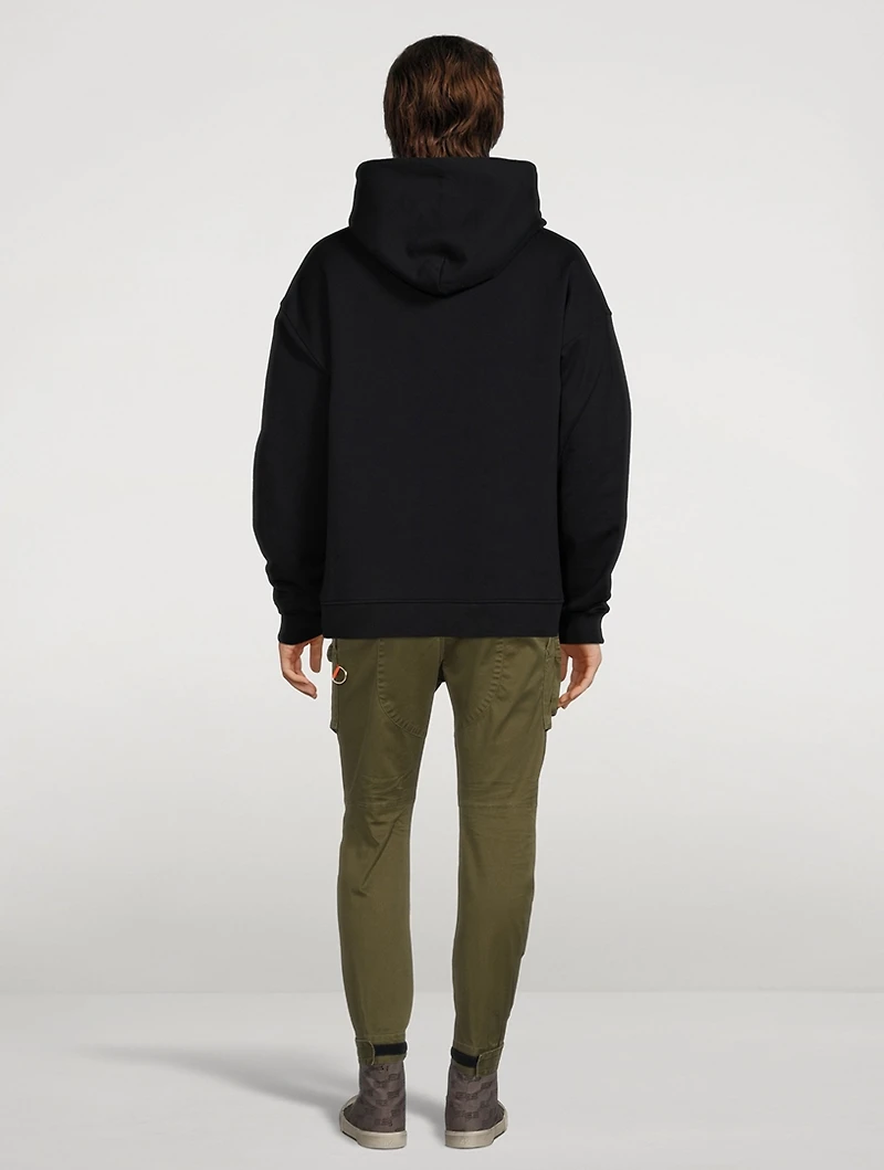 Cotton Logo Oversized Hoodie