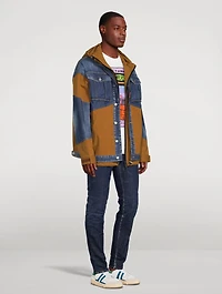 Cotton Stretch And Denim Jacket