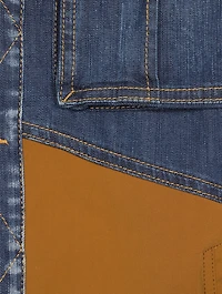 Cotton Stretch And Denim Jacket