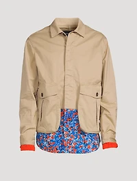 LA Kaban Canvas And Floral Jacket