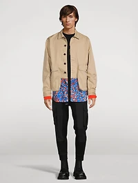 LA Kaban Canvas And Floral Jacket