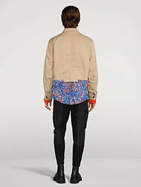 LA Kaban Canvas And Floral Jacket