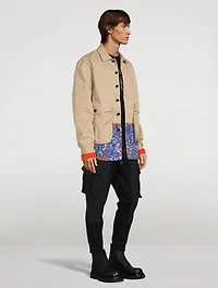 LA Kaban Canvas And Floral Jacket
