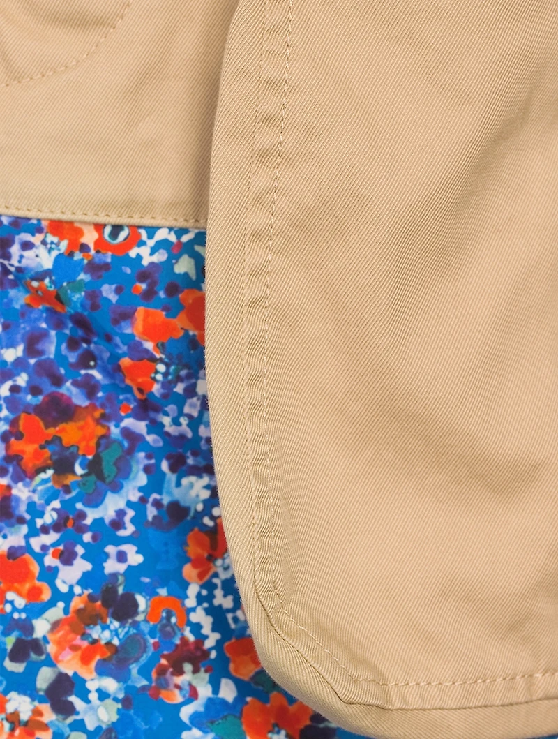 LA Kaban Canvas And Floral Jacket