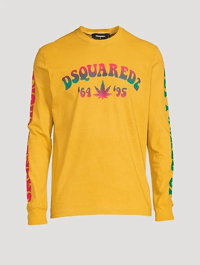Cotton Logo Long-Sleeve T-Shirt