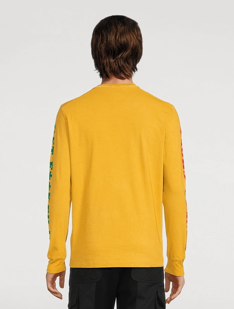 Cotton Logo Long-Sleeve T-Shirt