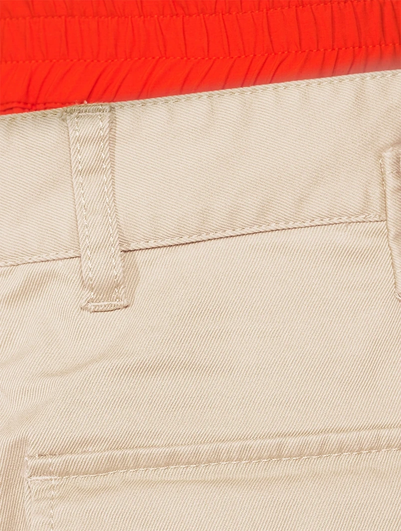 Canvas And Floral Shorts