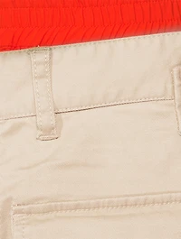 Canvas And Floral Shorts