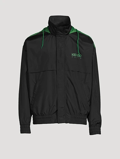 Windbreaker Jacket With Hood