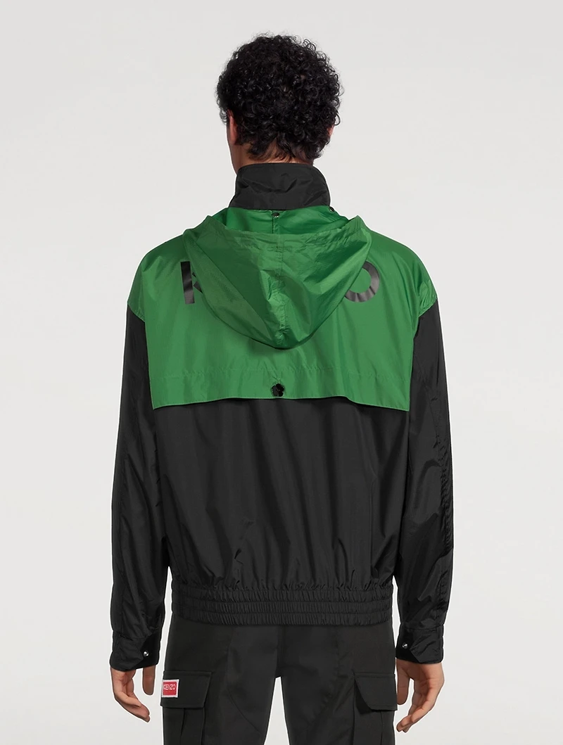 Windbreaker Jacket With Hood