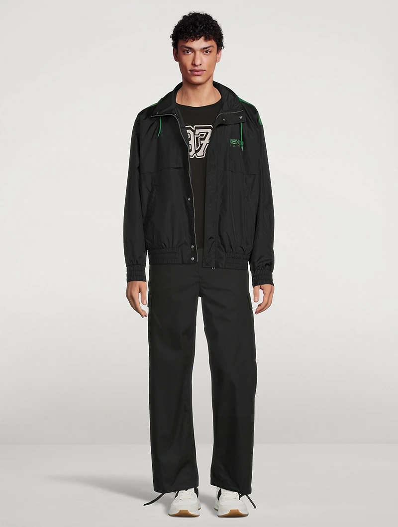 Windbreaker Jacket With Hood