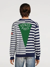 Cotton And Wool Cardigan Striped Print