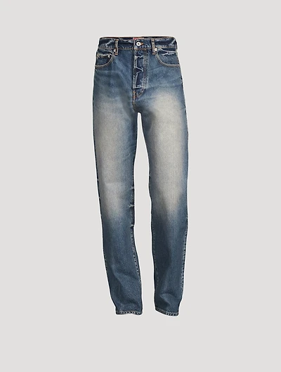 Asagao Cotton Straight-Leg Jeans