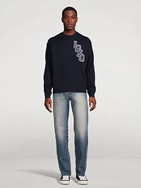 Asagao Cotton Straight-Leg Jeans