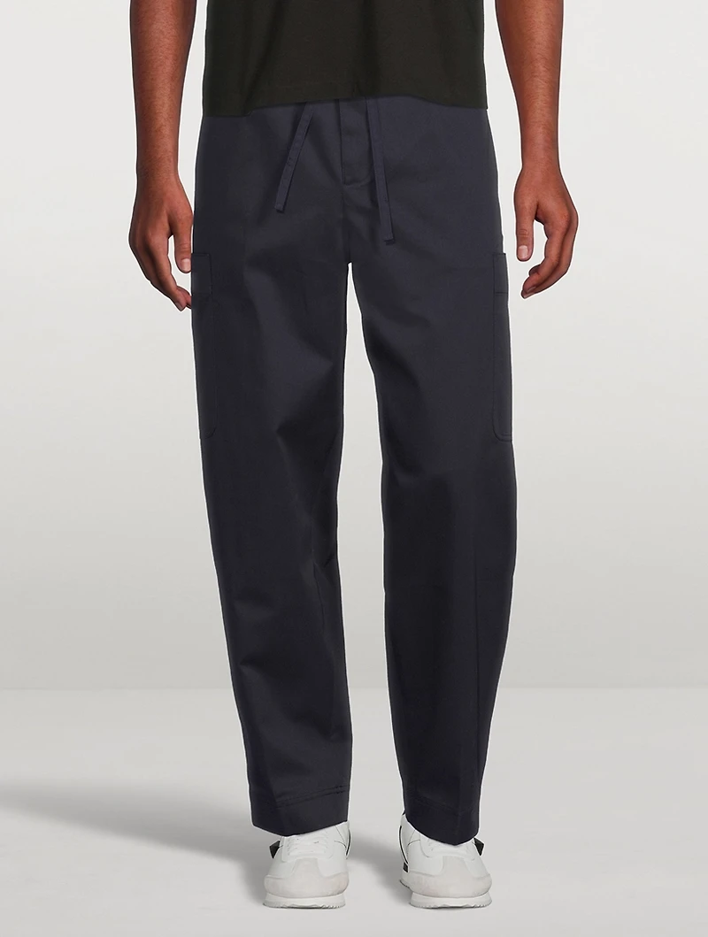 Cotton Cargo Jogger Pants