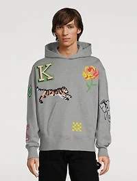 Oversized Hoodie With Pixel Logo