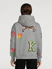Oversized Hoodie With Pixel Logo
