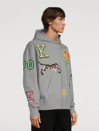 Oversized Hoodie With Pixel Logo