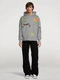 Oversized Hoodie With Pixel Logo