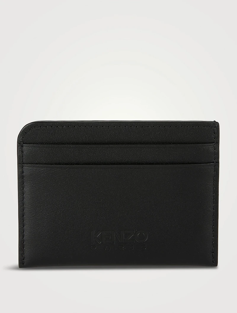 Boke Flower Leather Card Case