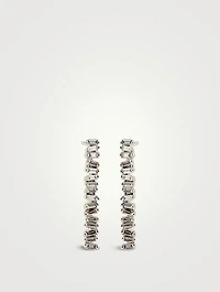 Mini Savannah 18K White Gold Diamond Drop Earrings