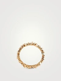 Thin 18K Gold Eternity Band