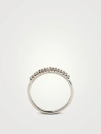 Fireworks 18K Gold Half Band Ring With Diamonds
