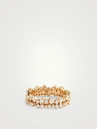 18K Gold Double Eternity Band