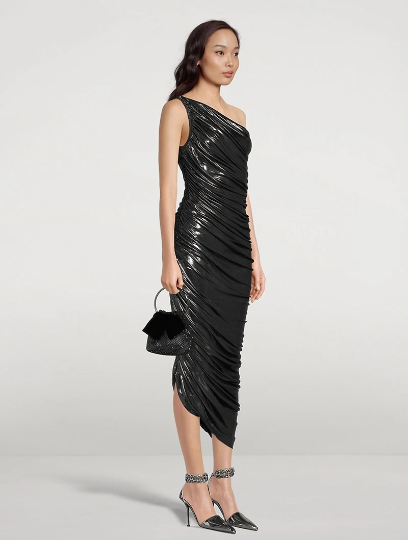 Bon Bon Crystal Mesh Clutch With Velvet Bow