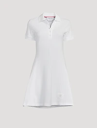 Flared Polo Mini Dress