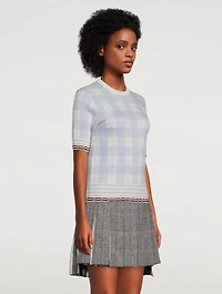 Hairline Check Merino Wool Sweater
