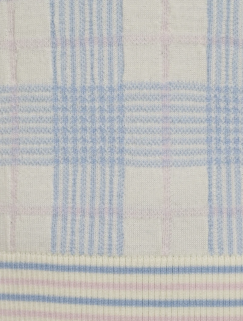 Hairline Check Merino Wool Sweater