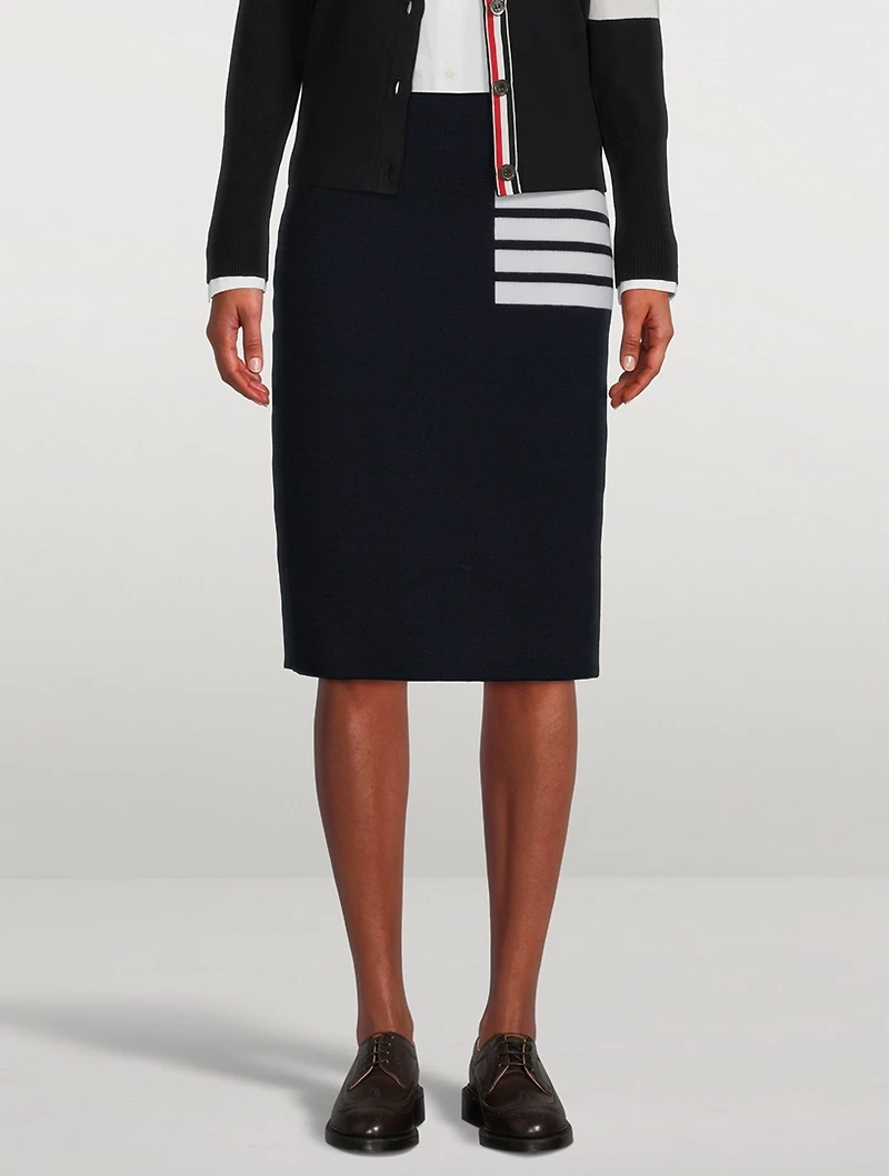 4-Bar A-Line Midi Skirt