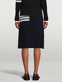 4-Bar A-Line Midi Skirt