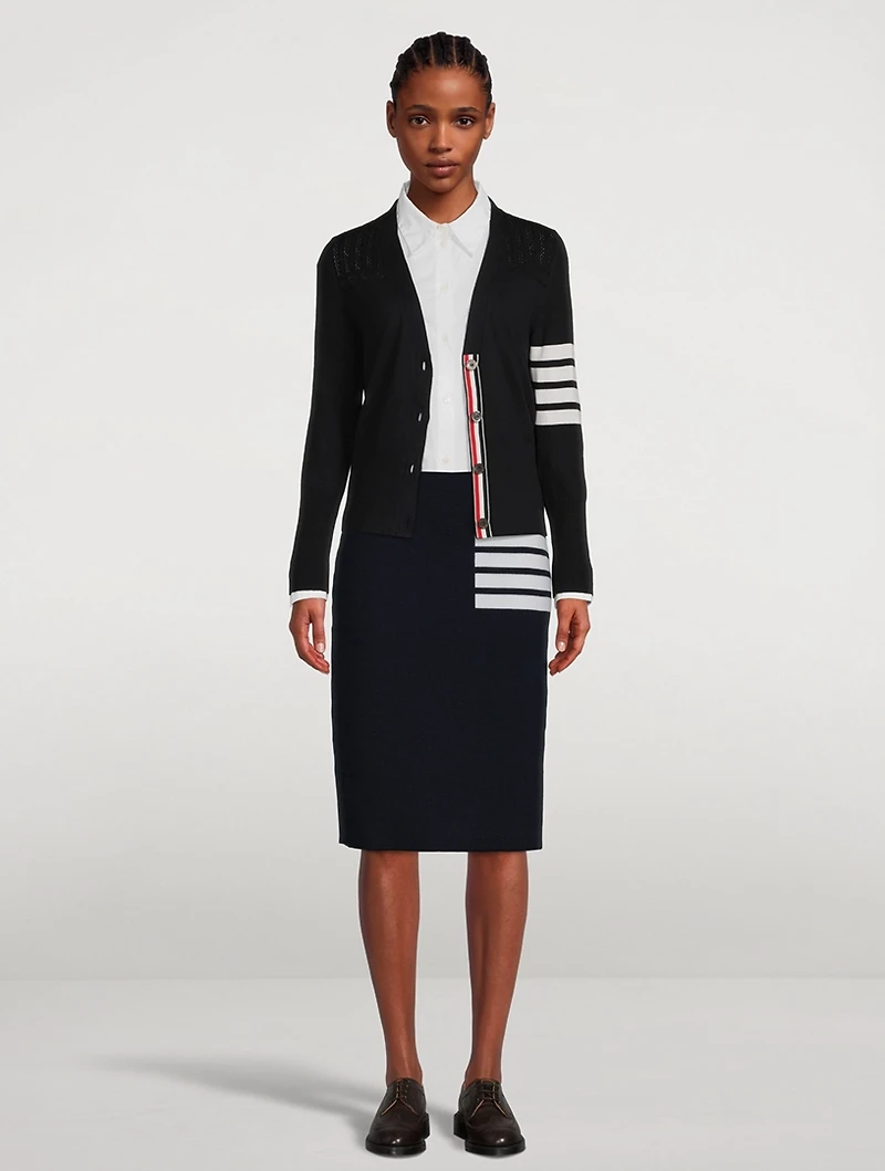 4-Bar A-Line Midi Skirt
