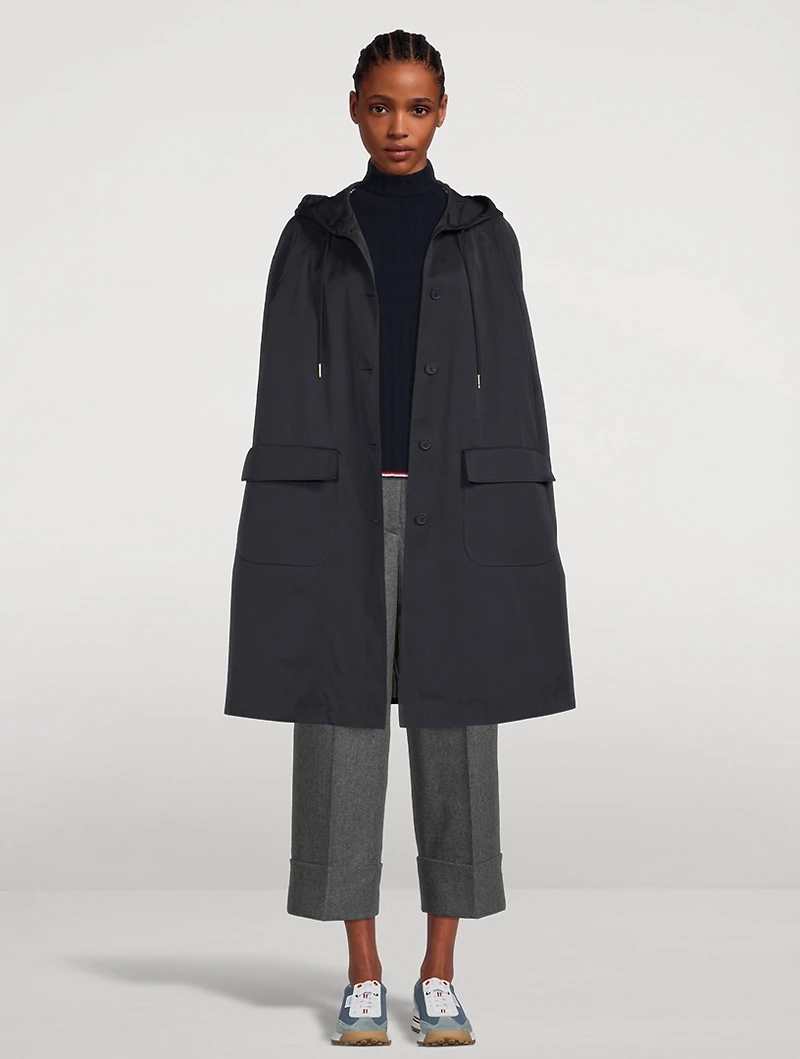 Nylon Tech Hooded Parka