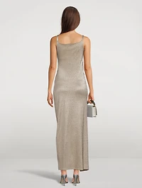 Lurex Jersey Dress With Studs
