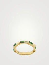 Link To Love 18K Gold Ring With Green Tourmaline