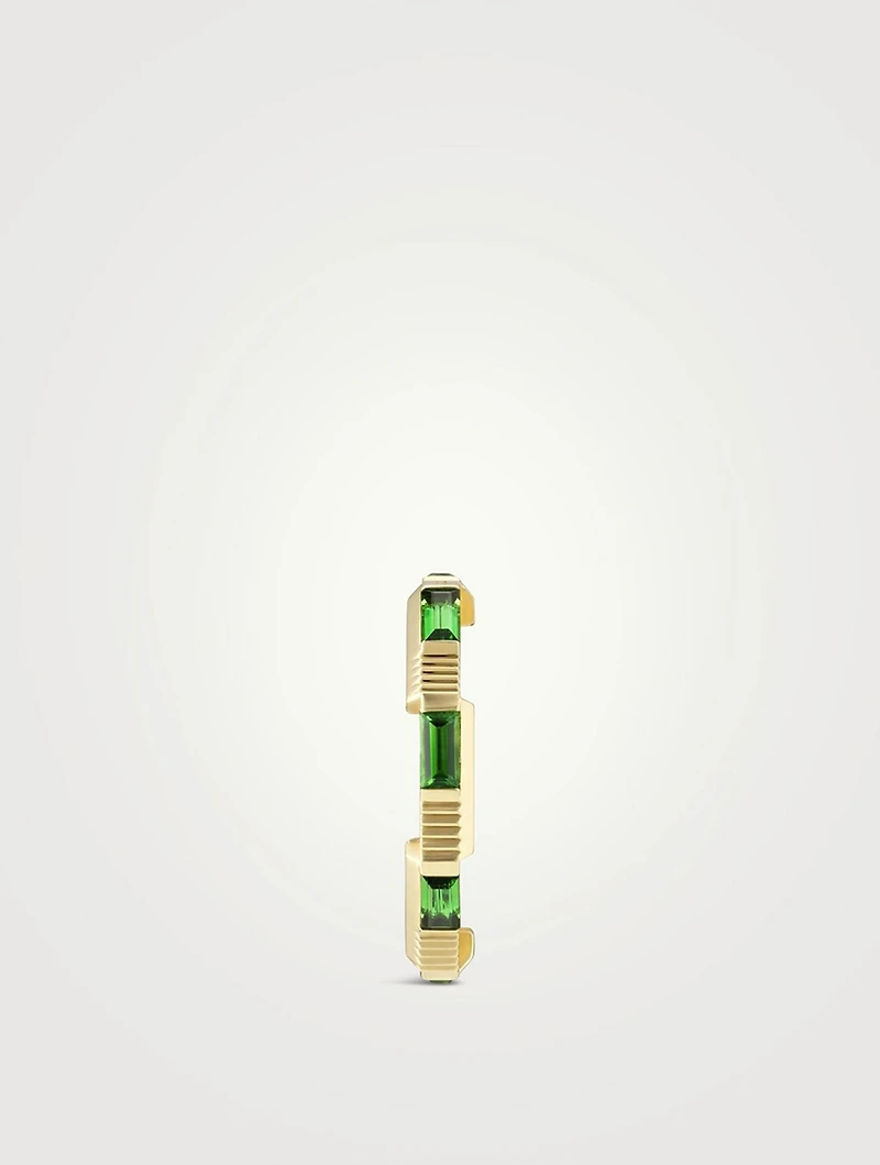 Link To Love 18K Gold Ring With Green Tourmaline