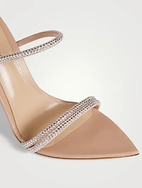Cannes Embellished Leather Mules
