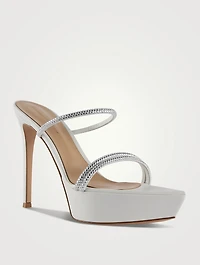 Embellished Platform Mules