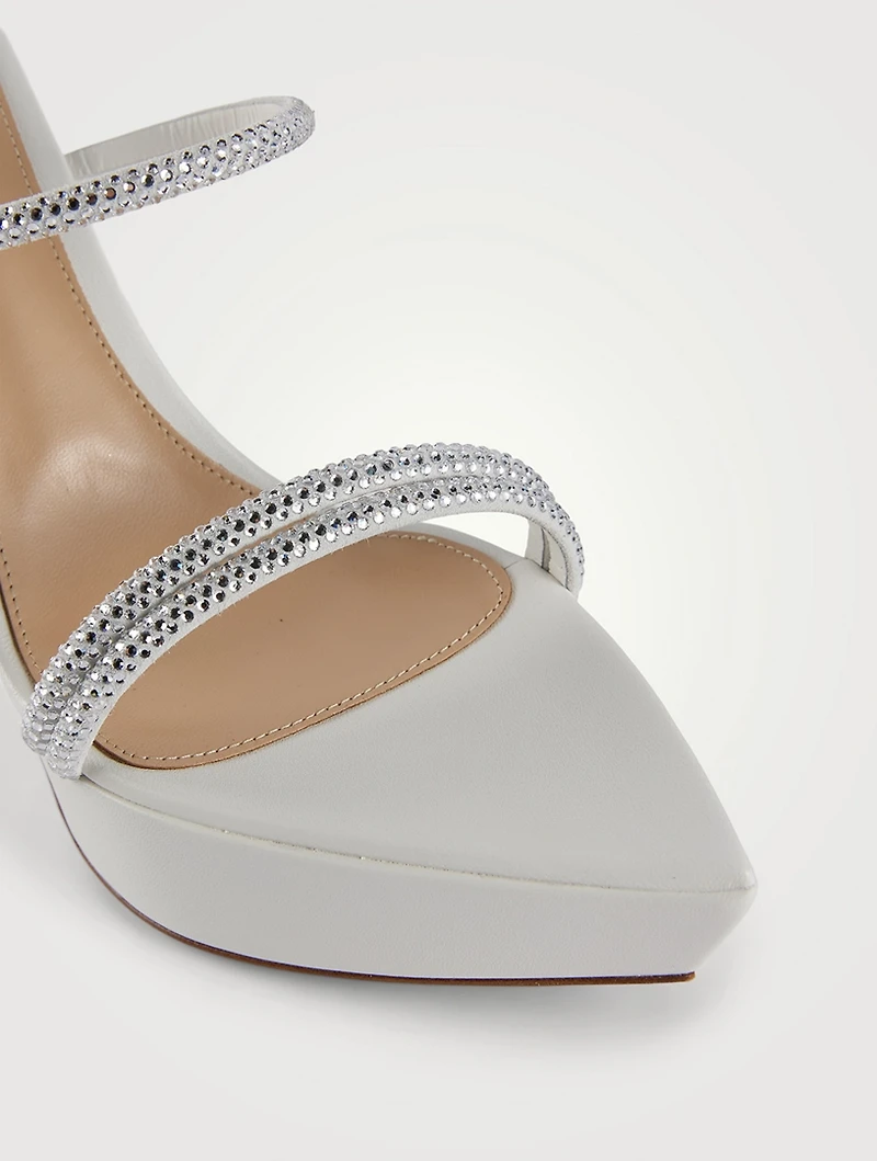 Embellished Platform Mules